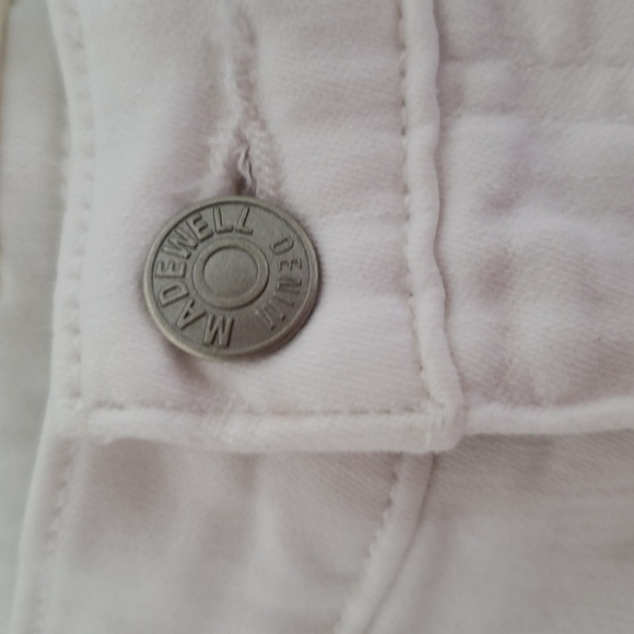 Madewell 10" High-Rise Skinny Jeans Women 31 White Stretchy Classic Minimalist - Picture 4 of 15